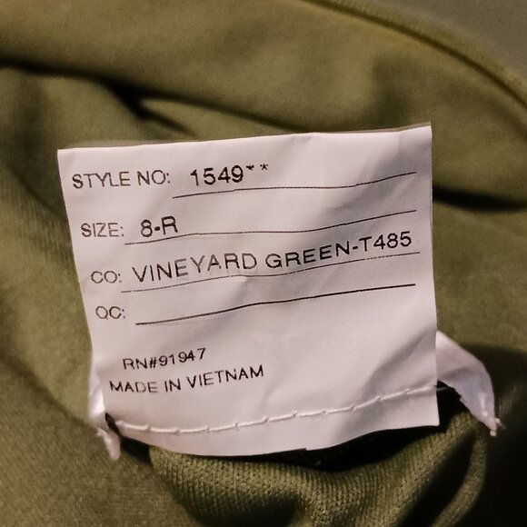 NEW After Six Deep V-Neck Chiffon Maxi Dress in Vineyard‎ Green Size 8 - Picture 15 of 15